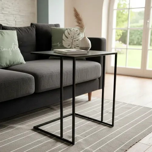 Mesa Arrime Chapa Hierro Apoyo Sillón