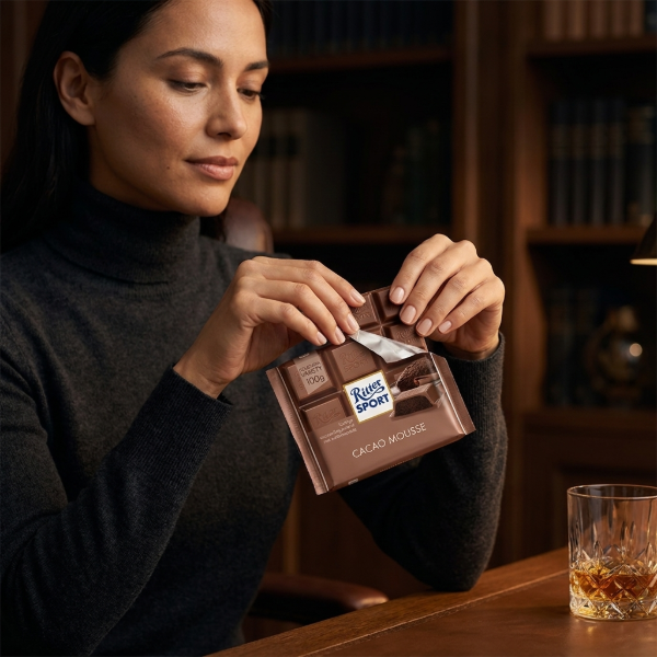Ritter Sport Chocolate Relleno con Mousse x 100 gr