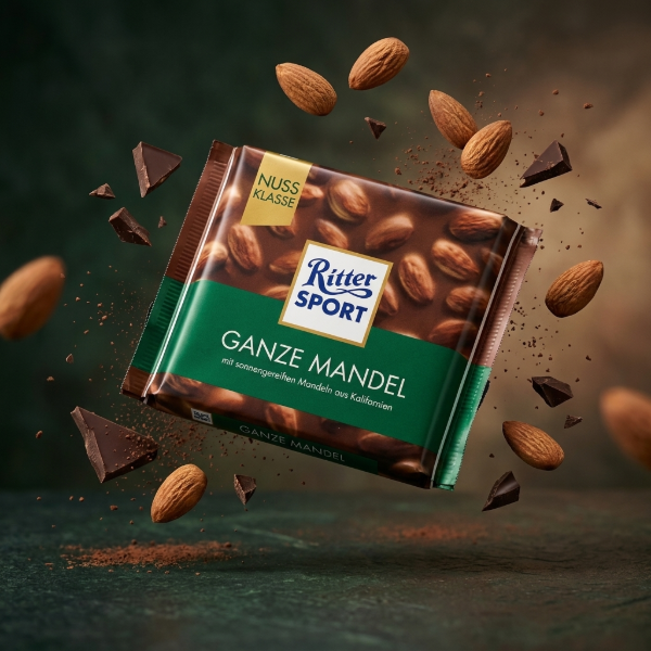 Ritter Sport Chocolate con Almendras x 100 gr