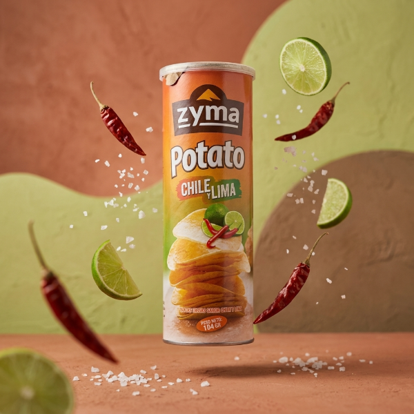 Zyma Papas Fritas Tubo Chile y Lima x 104 gr