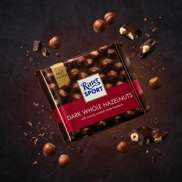 Ritter Sport Chocolate Negro Con Avellanas x 100 gr Ritter Sport Chocolate Negro Con Avellanas x 100 gr