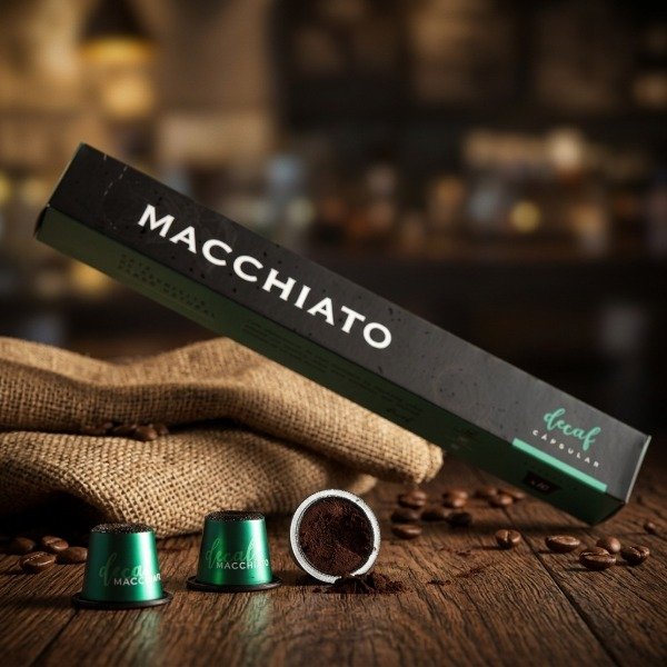 Macchiato Café Cápsulas Decaf Caja 10 un.