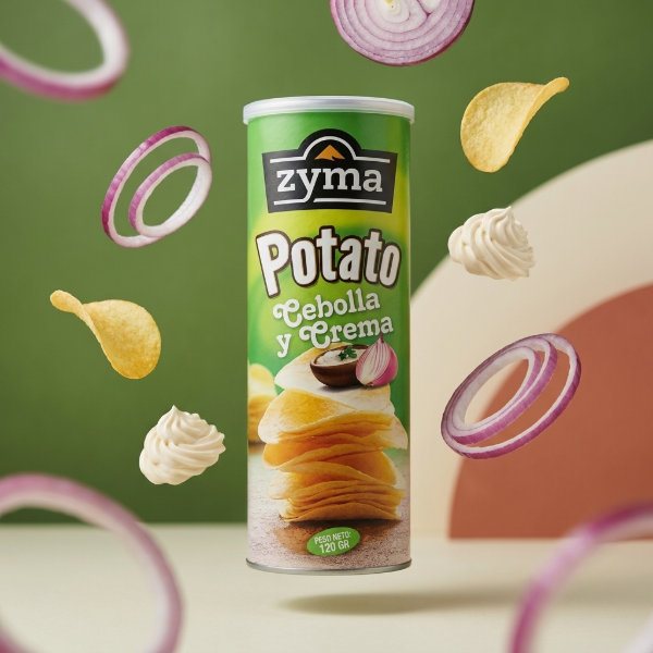 Zyma Papas Fritas Tubo Cebolla y Crema x 104 gr