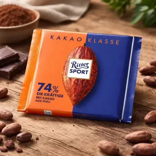 Ritter Sport Chocolate 74 Cacao Peru x 100 gr