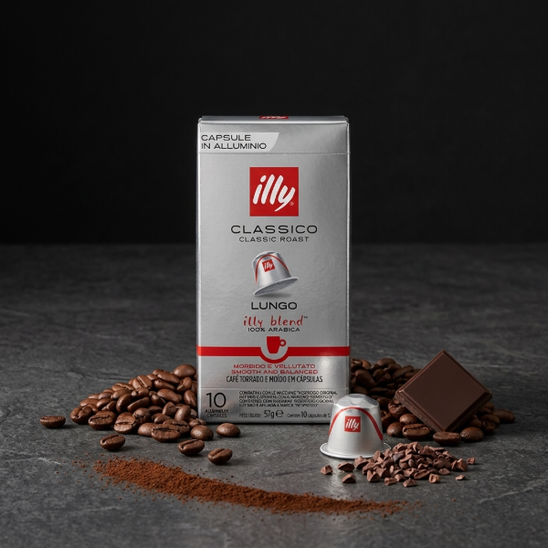 Illy Café Cápsulas Clásico Lungo x10 un.